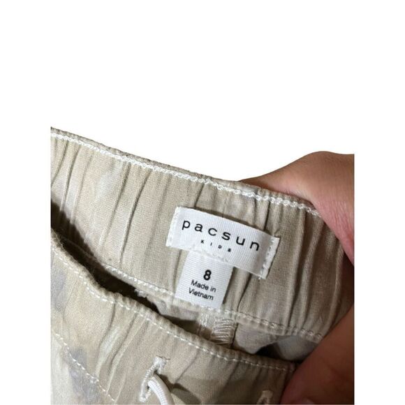 Pacsun Kids Elastic Waist Cargo Pants Cloud Print Size 8 - Picture 6 of 8